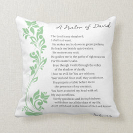 David Herren är min Shepherd Bible Verse Kudde