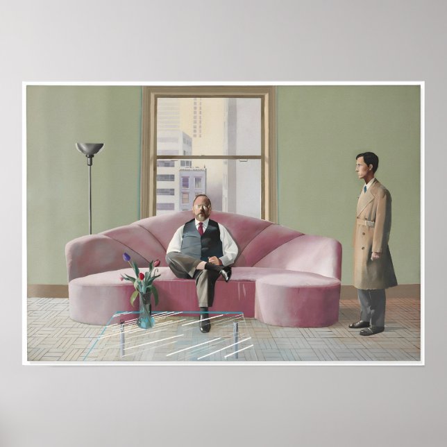 David hockney konst målning poster (Framsidan)