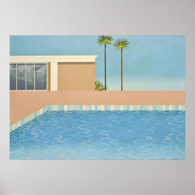 David hockney konst målning poster (Framsidan)