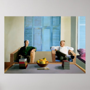 David hockney konst målning poster