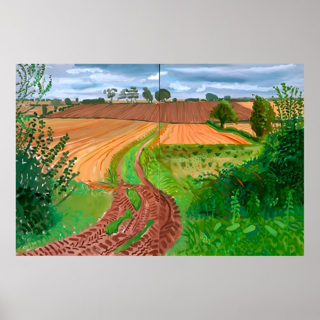 David hockney konst poster (Framsidan)