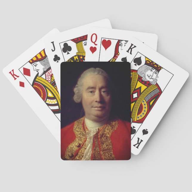 David Hume (1766 Allan Ramsay porträtt) Casinokort (Baksidan)