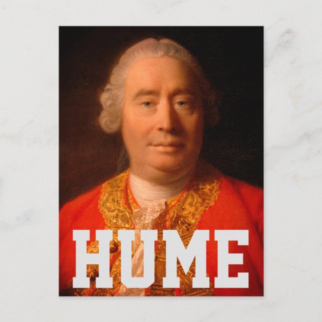 David Hume (1766 Allan Ramsay porträtt) Vykort (Framsida)