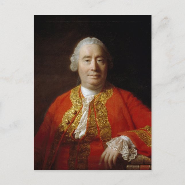 David Hume från Allan Ramsay (1766) Vykort (Framsida)