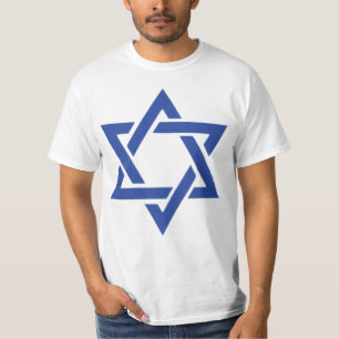 David Jewish Israel Flagga Patriotic Star T Shirt