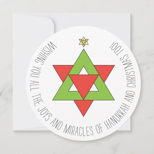 David Julgran Greeting Card Inbjudningar (Framsida)