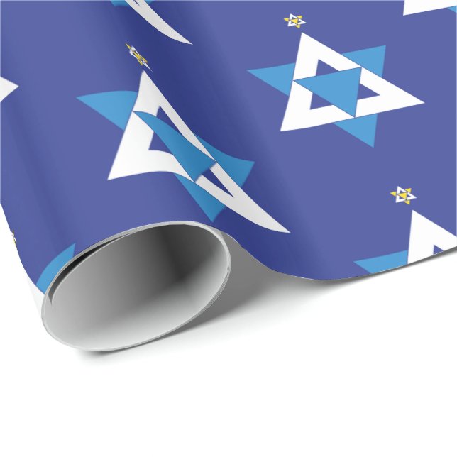 David Julgran stjärna Presentpapper (Rullad Hörn)