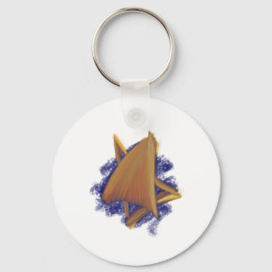 David Keychain stjärna Nyckelring