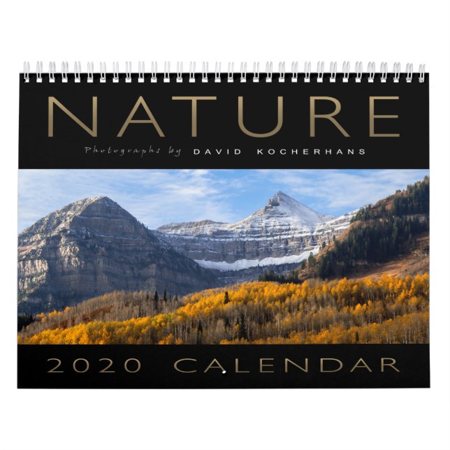 David Kocherhan 2020 - tidsplanen för naturfotogra Kalender (Omslag)