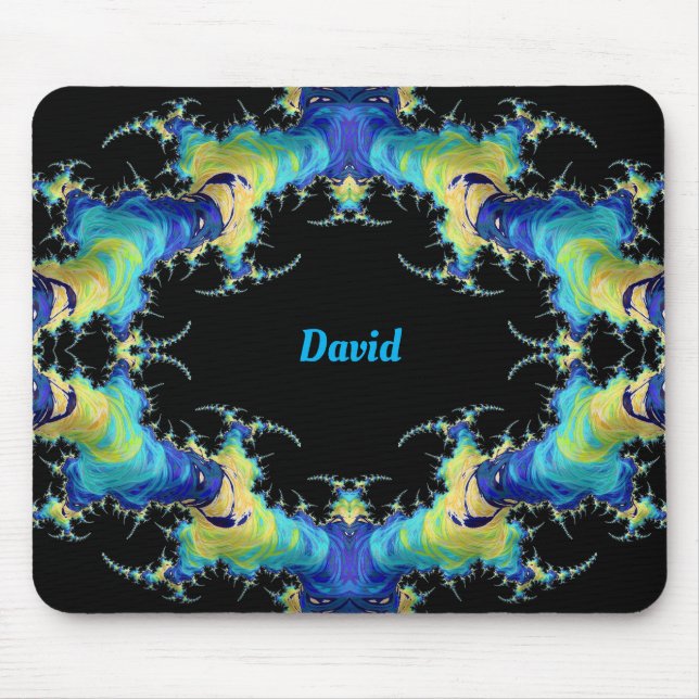DAVID ~ Konstig 3D-mönster ~ Personlig Musmatta (Framsidan)