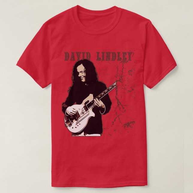 David Lindley Brown vintage T Shirt (Design framsida)