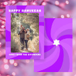 David LYCKLIG HANUKKAH-ANPASSNINGSBARNAS moderna S Julkort<br><div class="desc">Perfekt kort för att skicka en judisk firande! Hand skapade konst åt dig. FULLT ANPASSADE! Klicka på "Anpassa" ovan om du vill redigera texten och lägga till ett foto. Klicka på "Redigera med verktyg" för att justera typsnitt, färg och placeringar. Utformningen är också tillgänglig som digital nedladdning för att skicka...</div>