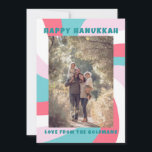 David LYCKLIG HANUKKAH-ANPASSNINGSBARNAS moderna S Julkort<br><div class="desc">Perfekt kort för att skicka en judisk firande! Hand skapade konst åt dig. FULLT ANPASSADE! Klicka på "Anpassa" ovan om du vill redigera texten och lägga till ett foto. Klicka på "Redigera med verktyg" för att justera typsnitt, färg och placeringar. Utformningen är också tillgänglig som digital nedladdning för att skicka...</div>