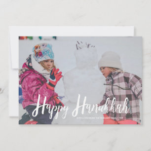 David Lycklig Hanukkah-fotoportets stjärna Julkort