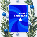 David LYCKLIG HANUKKAH HELGDAG moderna Swirls stjä Kort<br><div class="desc">Perfekt kort för att skicka en judisk firande! Hand skapade konst åt dig. FULLT ANPASSADE! Klicka på "Anpassa" ovan om du vill redigera texten. Klicka på "Redigera med verktyg" för att justera typsnitt, färg och placeringar. Utformningen är också tillgänglig som digital nedladdning för att skicka direkt och spara på porto...</div>