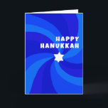 David LYCKLIG HANUKKAH HELGDAG moderna Swirls stjä Kort<br><div class="desc">Perfekt kort för att skicka en judisk firande! Hand skapade konst åt dig. FULLT ANPASSADE! Klicka på "Anpassa" ovan om du vill redigera texten. Klicka på "Redigera med verktyg" för att justera typsnitt, färg och placeringar. Utformningen är också tillgänglig som digital nedladdning för att skicka direkt och spara på porto...</div>