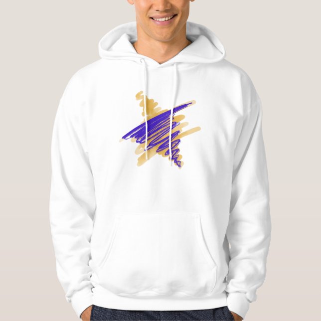David Manar Hoodie Watercolor Star (Framsida)