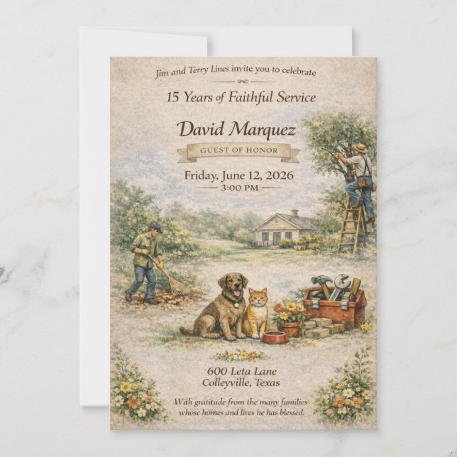 David Marquez Invitations Inbjudningar (Framsida)