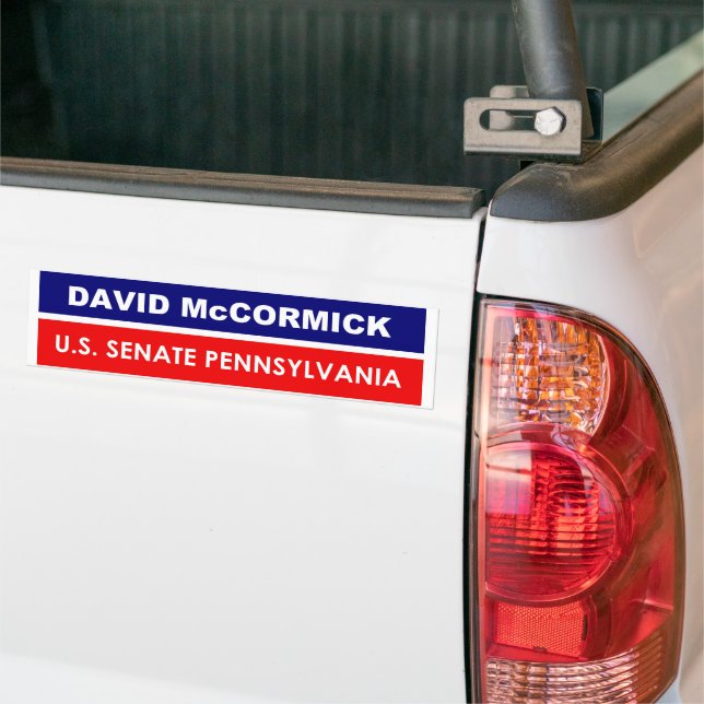 David McCormick US Senate Pennsylvania 2022 Bildekal (På lastbil)