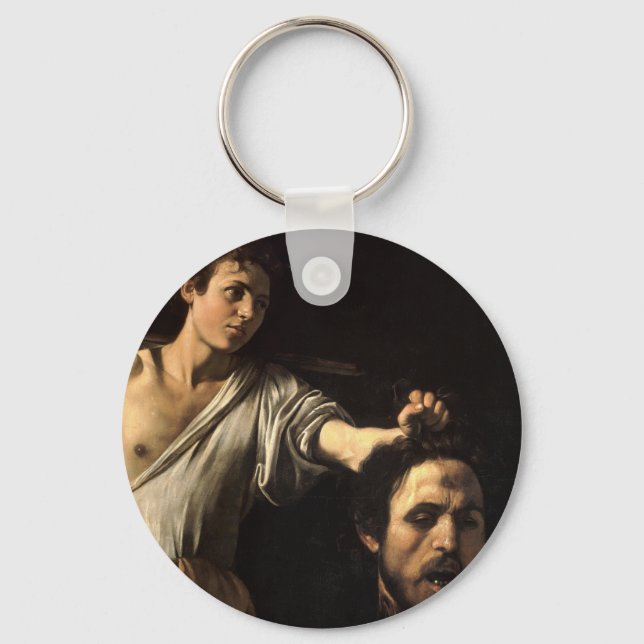 David med chefen för Goliath, Caravaggio Nyckelring (Framsida)