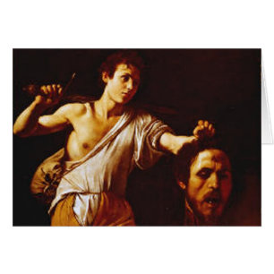 David med Goliaths huvud Hälsningskort