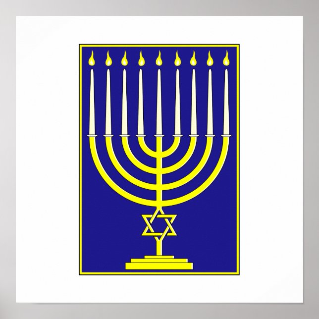 David Menorahs stjärna Poster (Framsidan)