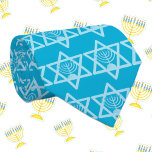 David Menorahs stjärna Slips<br><div class="desc">Hanukkah star och menorah</div>