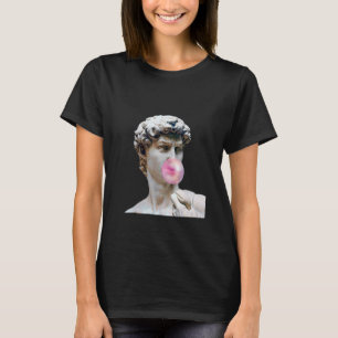 David Michelangelo med Bubblegum Statue Art Man W T Shirt
