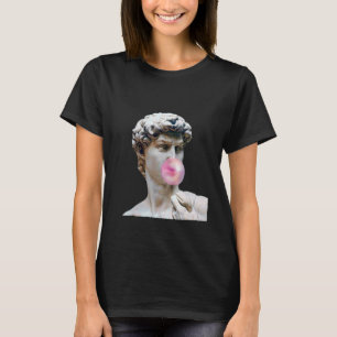 David Michelangelo med Bubblegum Statue Art Man W T Shirt
