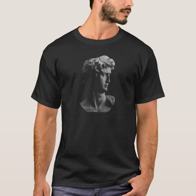 David Michelangelo Roman Head T Shirt (Framsida)