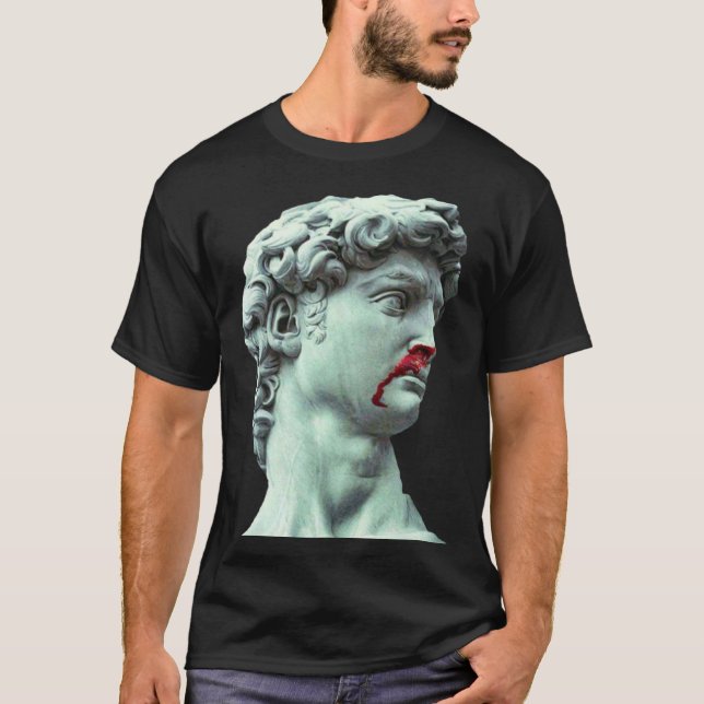 David Michelangelo Statue Men s T Shirt (Framsida)