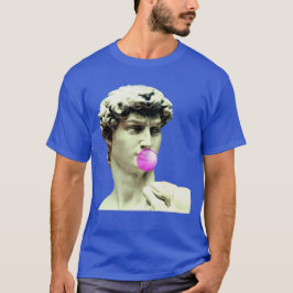 David michelangelo tuggummistaty rolig t shirt