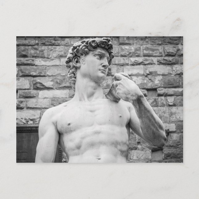 David (Michelangelo) Vykort (Framsida)