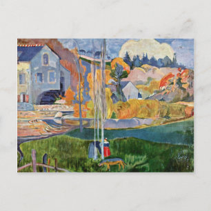David-Mill in Pont Aven av Gauguin Paul Vykort