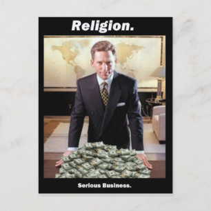 David Miscavige Scientology Meme Postcard Vykort
