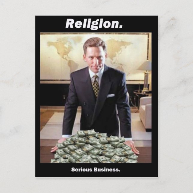 David Miscavige Scientology Meme Postcard Vykort (Framsida)