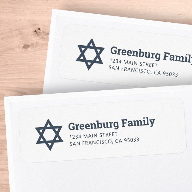 David Modern Simple Chic Returadress Star Etikett (Skapare uppladdad)