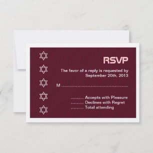 David Mönster Bat mitzvah stjärna OSA Kort