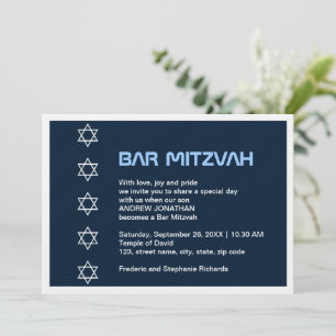 David Mönster Pub Mitzvahs stjärna Inbjudningar
