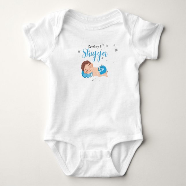David my lil slugger t-shirt bodydress (Framsida)