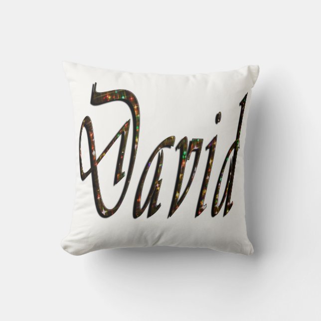 David Name Logo, Kudde (Framsida)