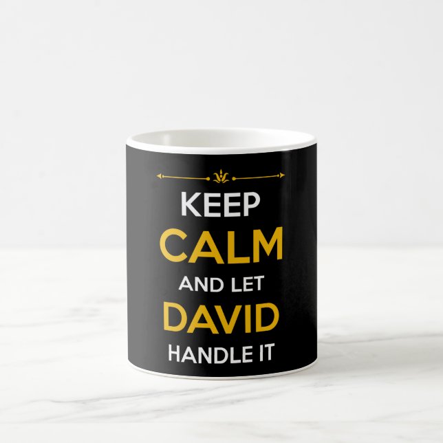 David Namn Gift Kaffemugg (Center)