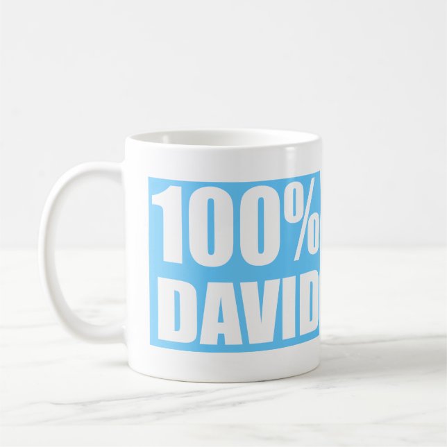 David namn kaffemugg (Vänster)