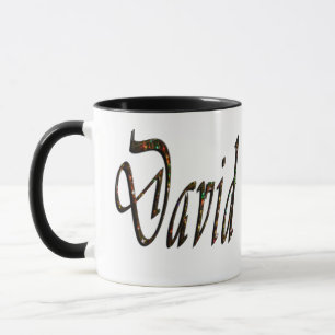 David, Namn, Logotyp Mugg