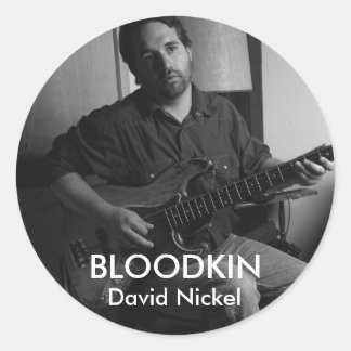 DAVID NICKEL STICKER RUNT KLISTERMÄRKE