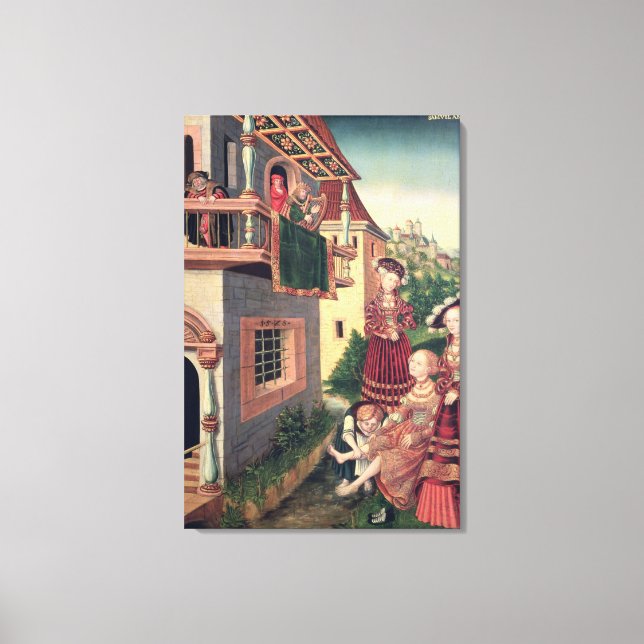 David och Bathsheba, 1528 Canvastryck (Framsida)