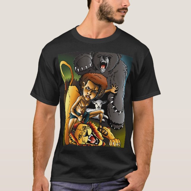 David och det lejont t-shirt (Framsida)