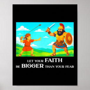 David Och Goliat Kristna Inspirerande Män, Kvinn Poster
