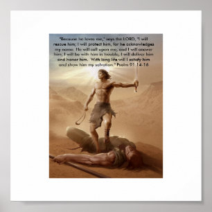 David och Goliath by: David Gudishvili Poster