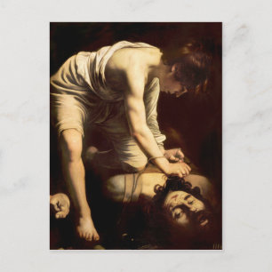 David och Goliath - Caravaggio c.1610 Vykort